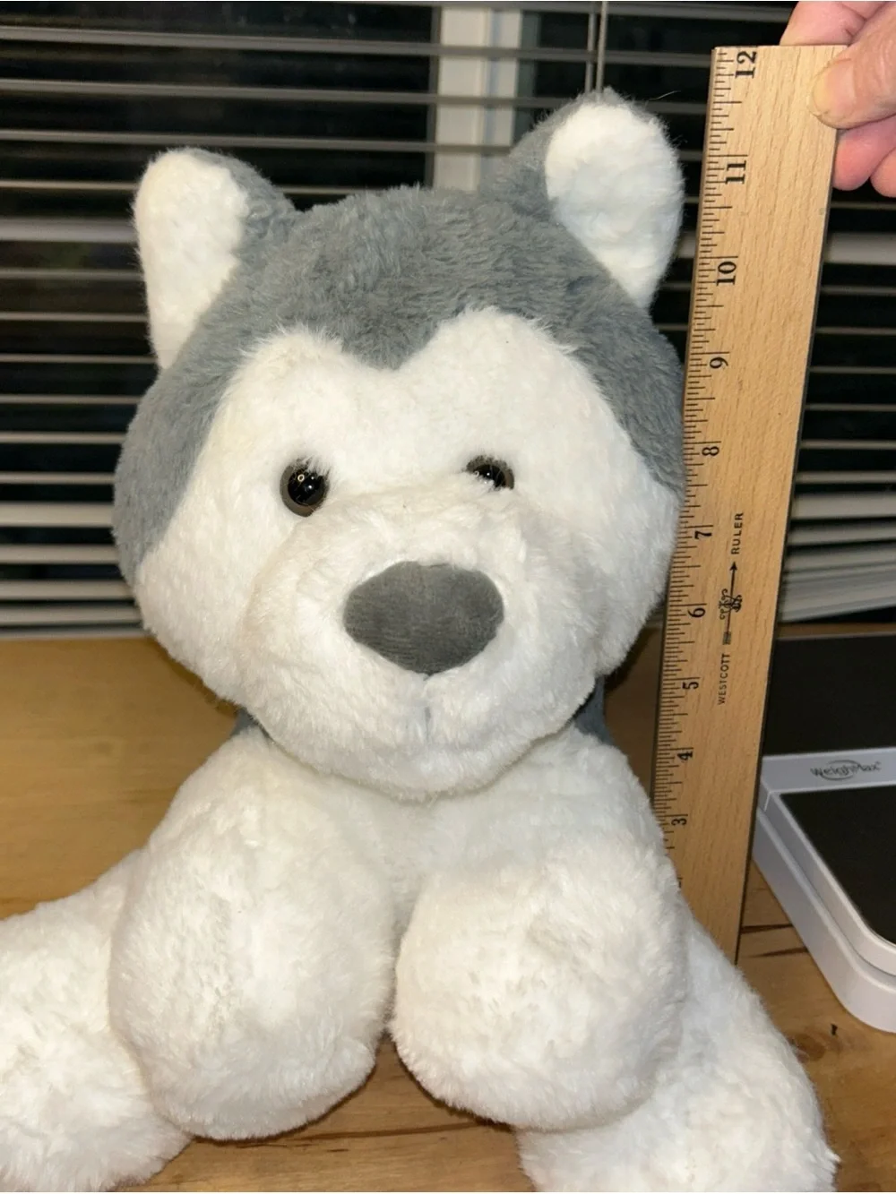Husky Wolf Spark Create Imagine Plush Puppy Dog Gray/white Stuffy Pre-owned  12”